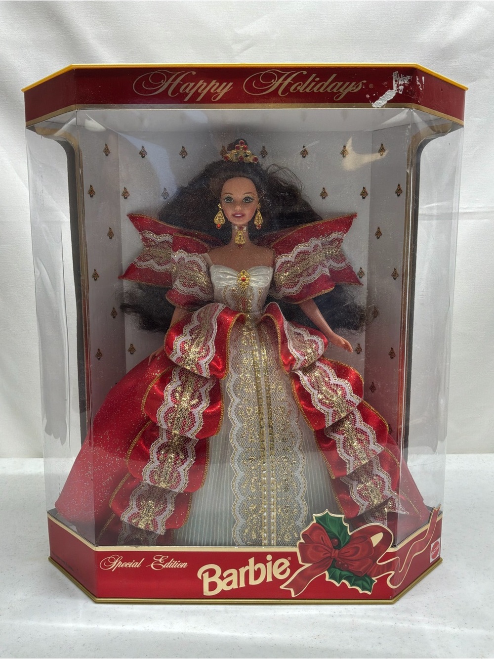 Barbie Happy Holidays Red & Gold Holiday Doll - Special Edition 1997